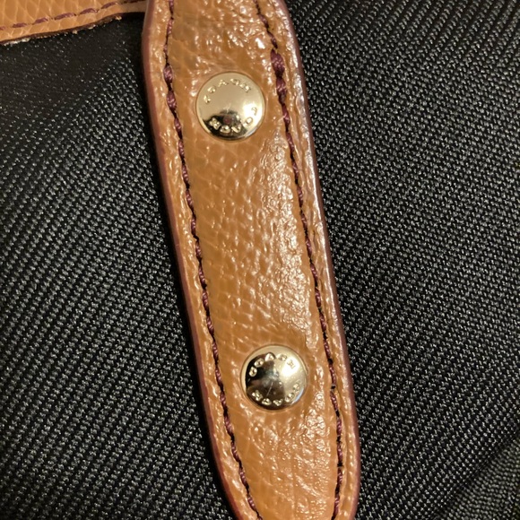 Coach Black and Tan Tote Bag with Gold Hardware - Picture 7 of 13